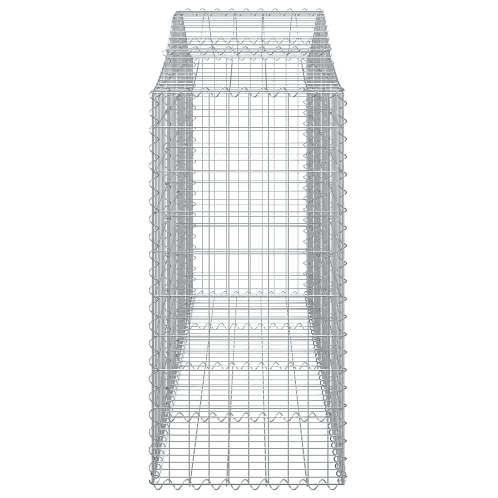 vidaXL Συρματοκιβώτια Τοξωτά 40 τεμ. 200x50x120/140 εκ. Γαλβαν. Ατσάλι