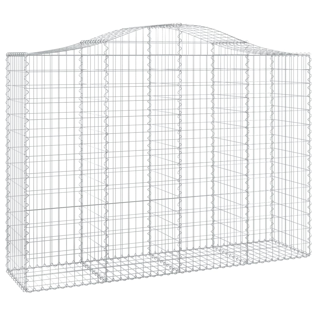 vidaXL Συρματοκιβώτια Τοξωτά 14 τεμ. 200x50x140/160 εκ. Γαλβαν. Ατσάλι