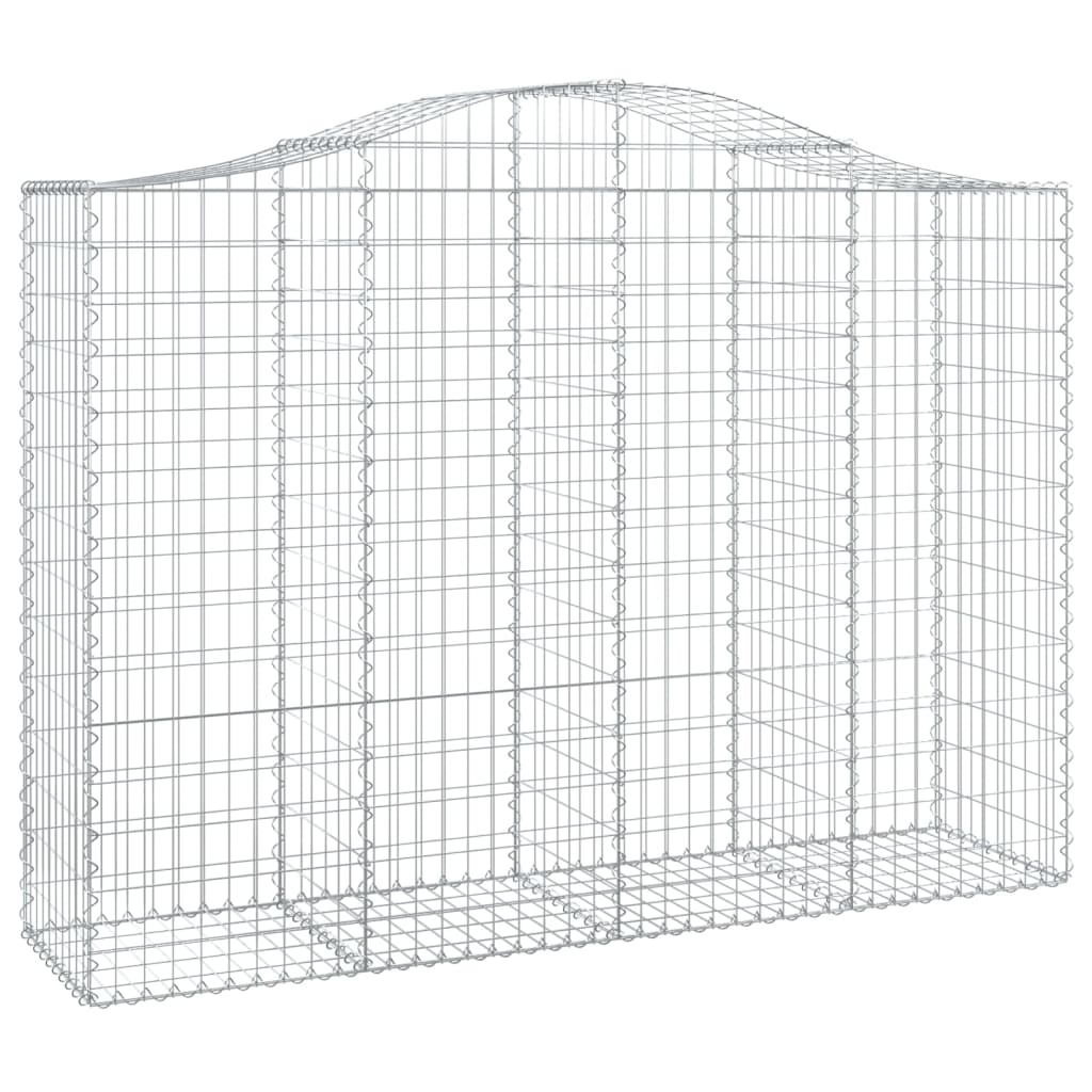 vidaXL Συρματοκιβώτια Τοξωτά 50 τεμ. 200x50x140/160 εκ. Γαλβαν. Ατσάλι