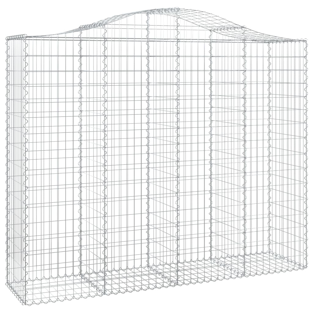 vidaXL Συρματοκιβώτια Τοξωτά 11 τεμ. 200x50x160/180 εκ. Γαλβαν. Ατσάλι