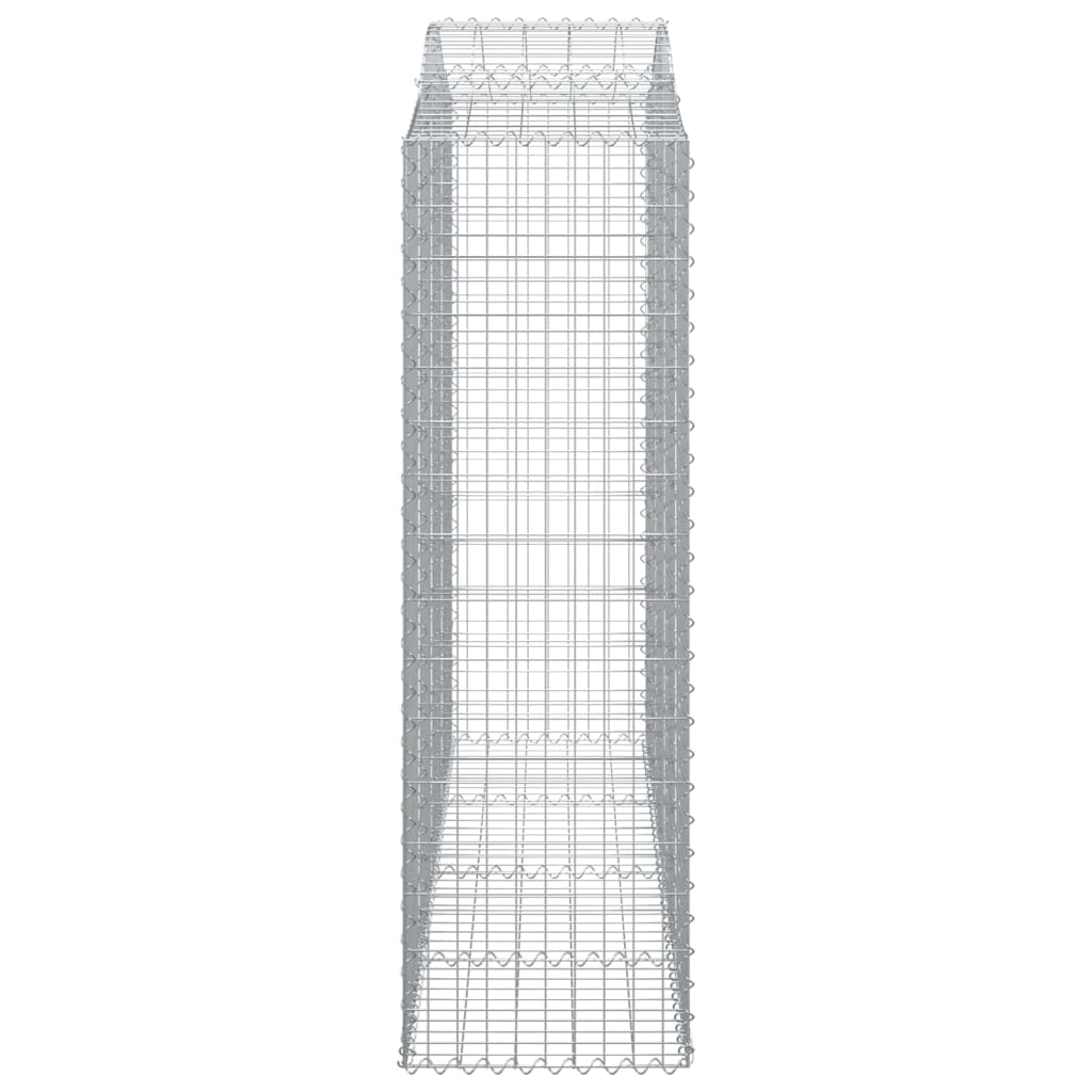 vidaXL Συρματοκιβώτια Τοξωτά 11 τεμ. 200x50x160/180 εκ. Γαλβαν. Ατσάλι