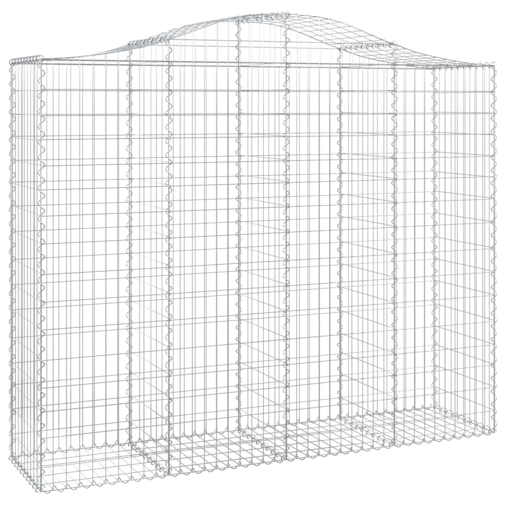 vidaXL Συρματοκιβώτια Τοξωτά 13 τεμ. 200x50x160/180 εκ. Γαλβαν. Ατσάλι