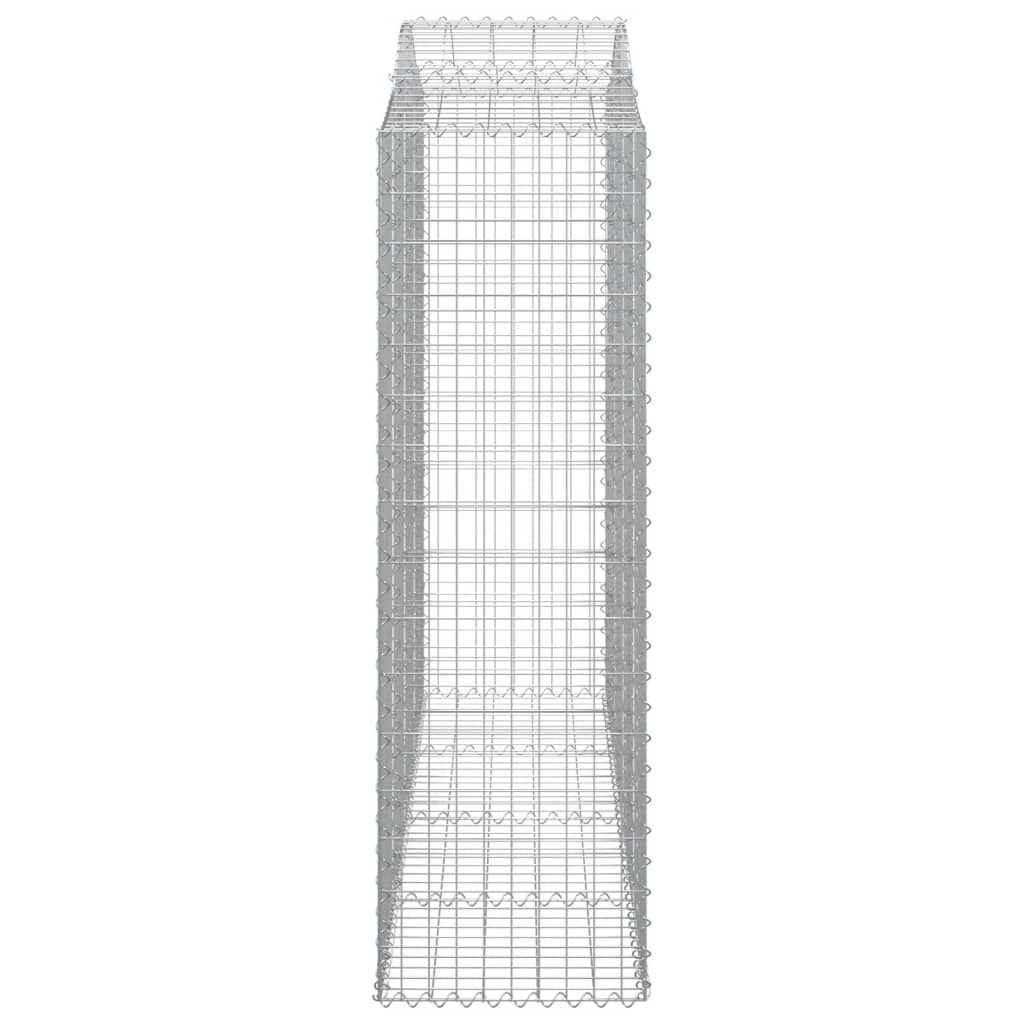 vidaXL Συρματοκιβώτια Τοξωτά 13 τεμ. 200x50x160/180 εκ. Γαλβαν. Ατσάλι