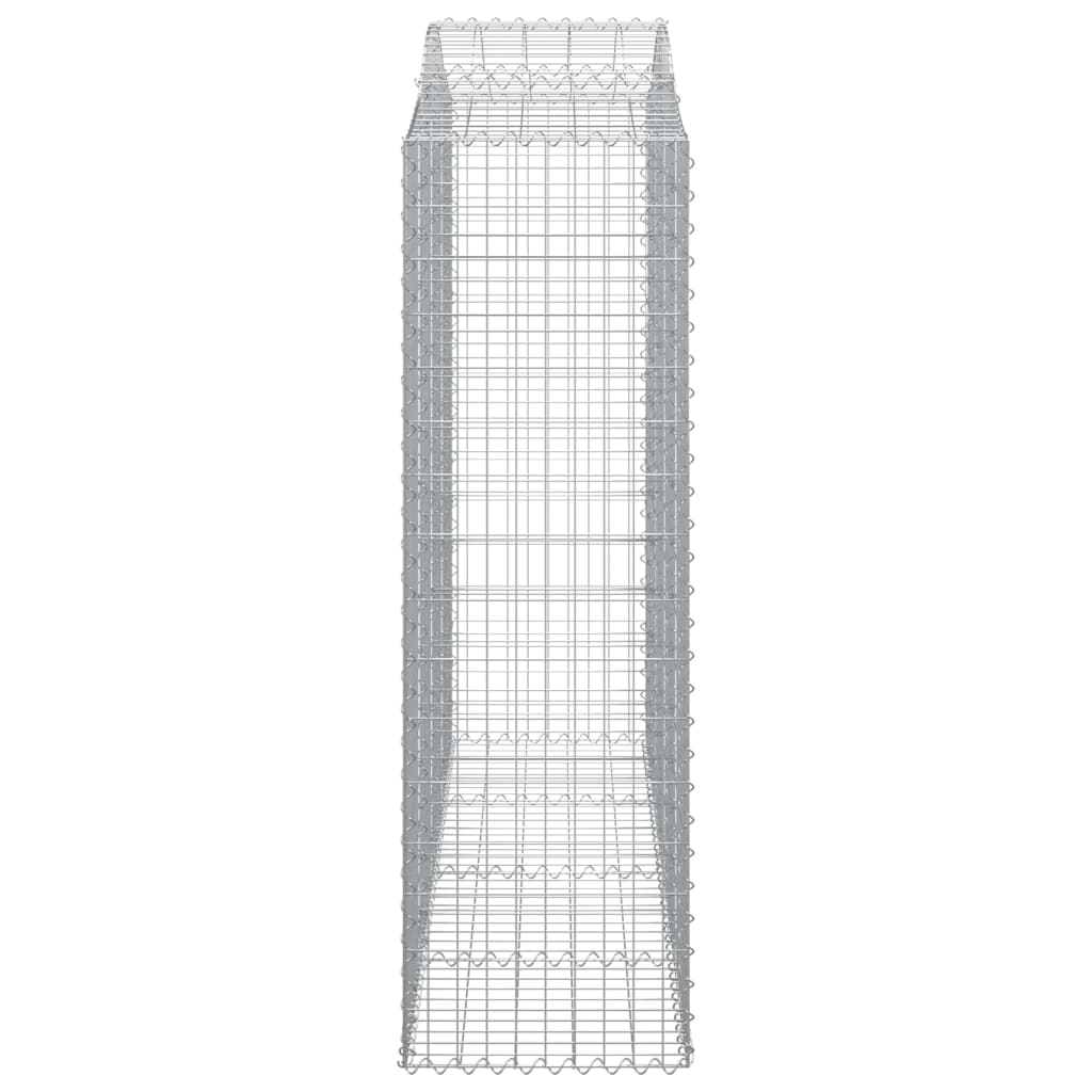 vidaXL Συρματοκιβώτια Τοξωτά 30 τεμ. 200x50x160/180 εκ. Γαλβαν. Ατσάλι