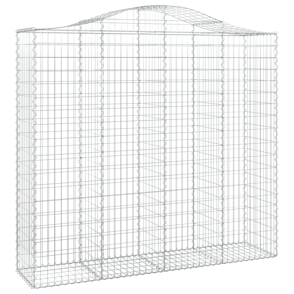 vidaXL Συρματοκιβώτια Τοξωτά 7 τεμ. 200x50x180/200 εκ. Γαλβαν. Ατσάλι
