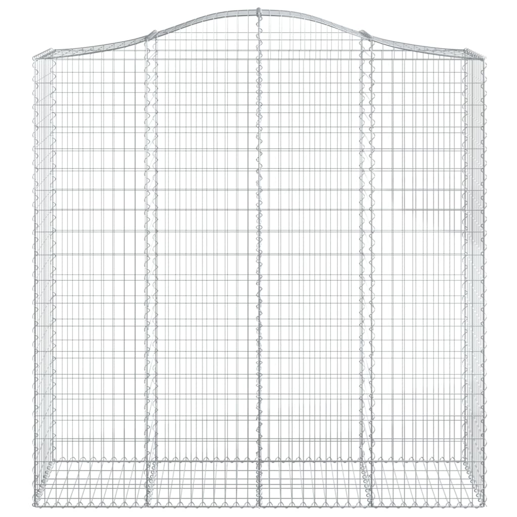 vidaXL Συρματοκιβώτια Τοξωτά 5 τεμ. 200x50x200/220 εκ. Γαλβαν. Ατσάλι