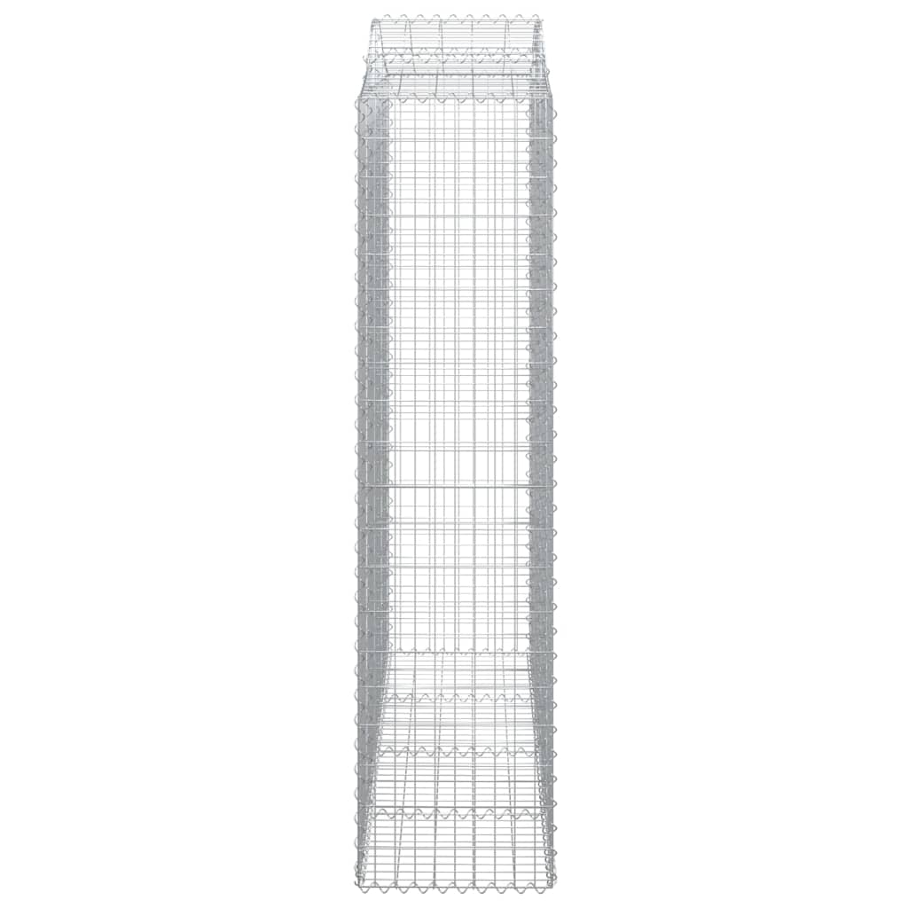 vidaXL Συρματοκιβώτια Τοξωτά 5 τεμ. 200x50x200/220 εκ. Γαλβαν. Ατσάλι