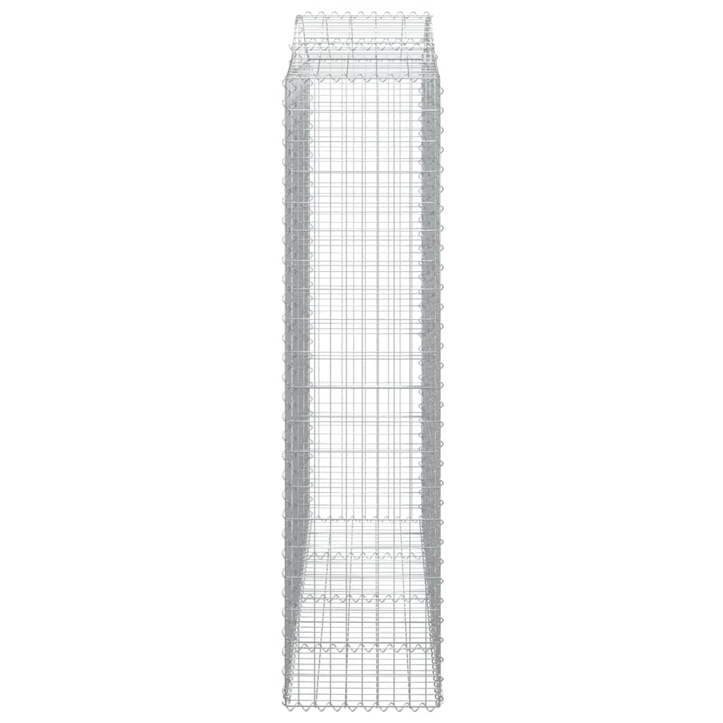 vidaXL Συρματοκιβώτια Τοξωτά 6 τεμ. 200x50x200/220 εκ. Γαλβαν. Ατσάλι