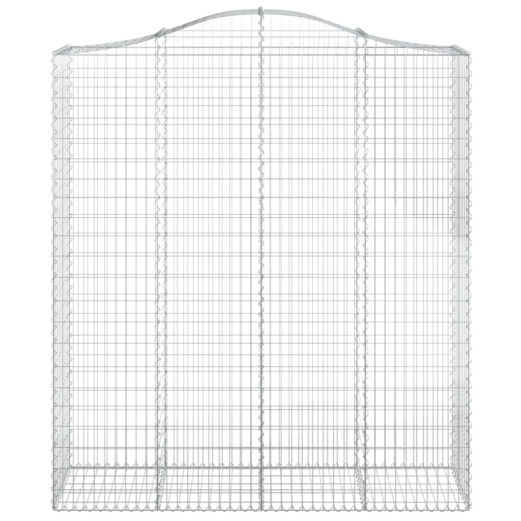 vidaXL Συρματοκιβώτια Τοξωτά 5 τεμ. 200x50x220/240 εκ. Γαλβαν. Ατσάλι