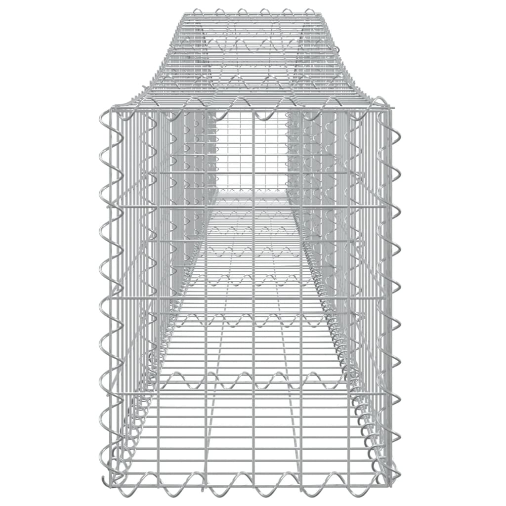 vidaXL Συρματοκιβώτια Τοξωτά 7 τεμ. 400x30x40/60 εκ. Γαλβαν. Ατσάλι