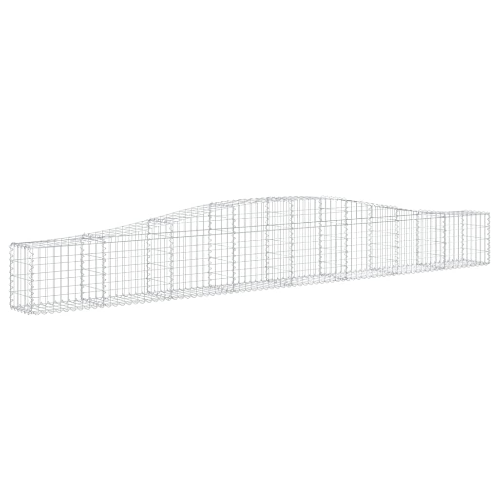 vidaXL Συρματοκιβώτια Τοξωτά 15 τεμ. 400x30x40/60 εκ. Γαλβαν. Ατσάλι