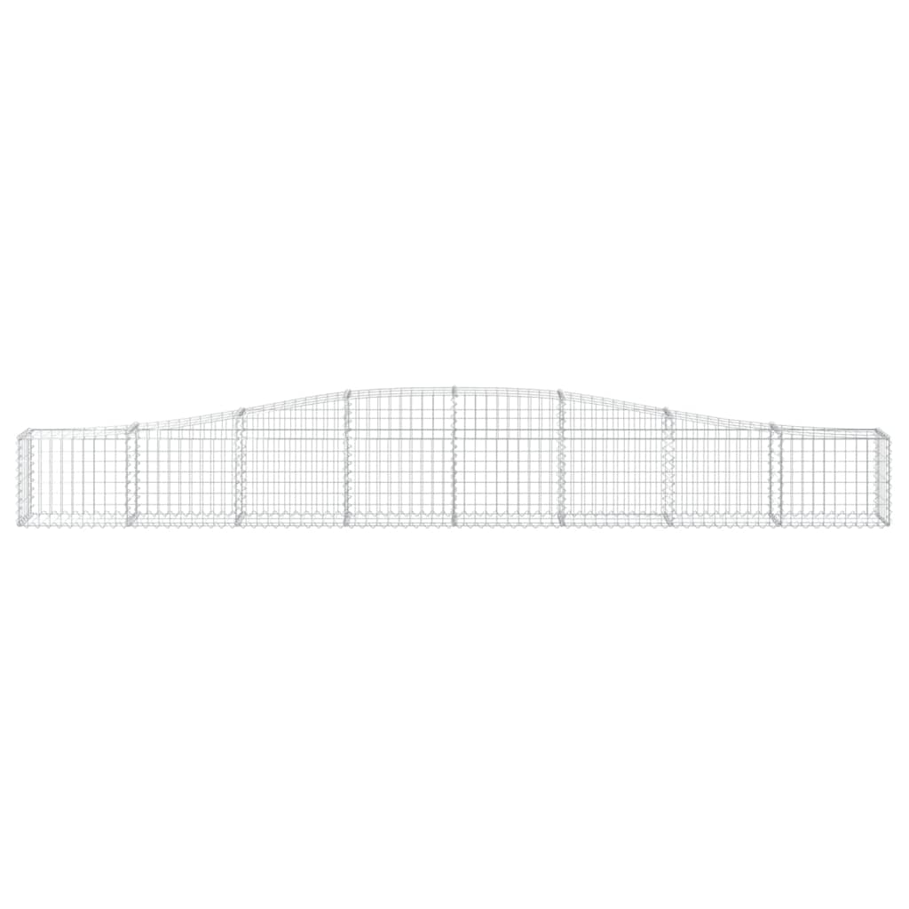 vidaXL Συρματοκιβώτια Τοξωτά 15 τεμ. 400x30x40/60 εκ. Γαλβαν. Ατσάλι
