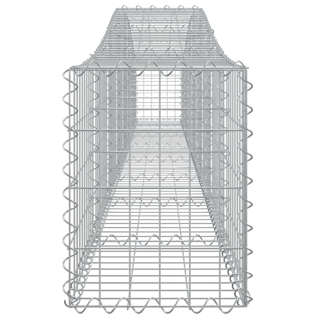vidaXL Συρματοκιβώτια Τοξωτά 15 τεμ. 400x30x40/60 εκ. Γαλβαν. Ατσάλι