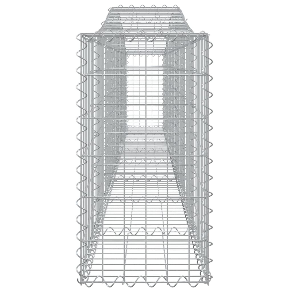 vidaXL Συρματοκιβώτια Τοξωτά 10 τεμ. 400x30x60/80 εκ. Γαλβαν. Ατσάλι