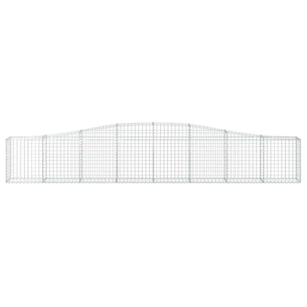 vidaXL Συρματοκιβώτια Τοξωτά 20 τεμ. 400x30x60/80 εκ. Γαλβαν. Ατσάλι