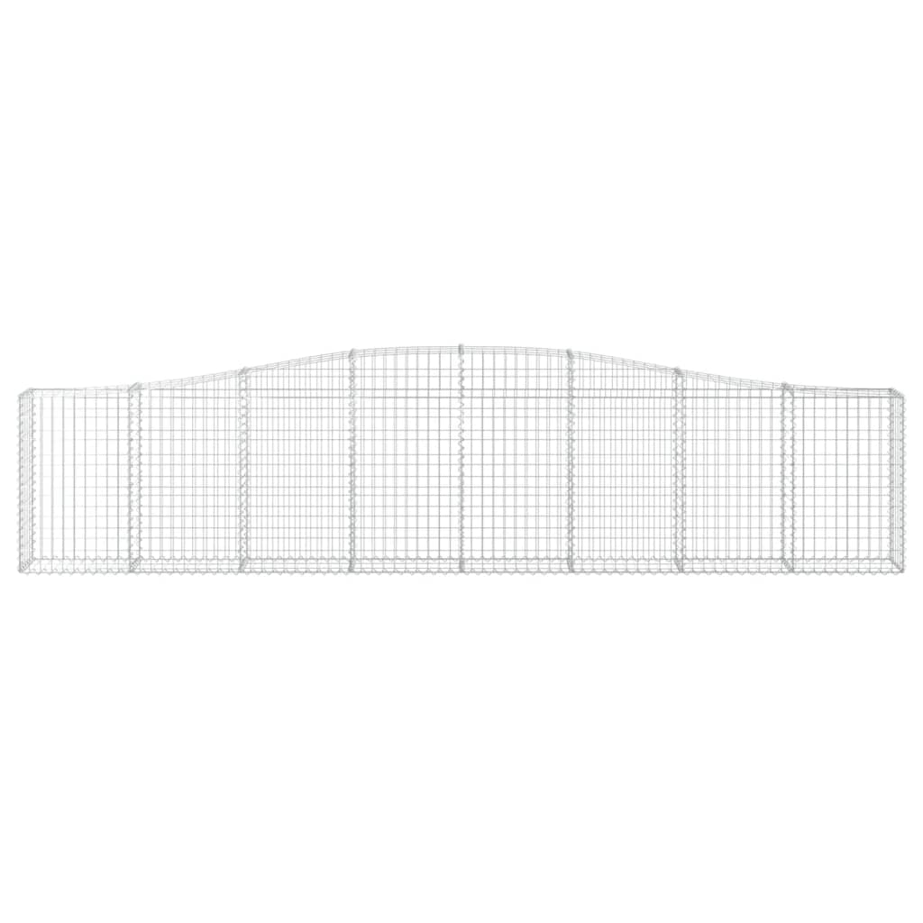 vidaXL Συρματοκιβώτια Τοξωτά 25 τεμ. 400x30x80/100 εκ. Γαλβαν. Ατσάλι