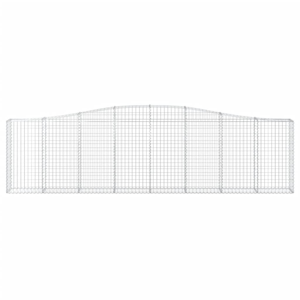 vidaXL Συρματοκιβώτια Τοξωτά 20 τεμ. 400x30x100/120 εκ. Γαλβαν. Ατσάλι