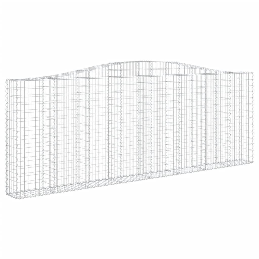 vidaXL Συρματοκιβώτια Τοξωτά 15 τεμ. 400x30x140/160 εκ. Γαλβαν. Ατσάλι