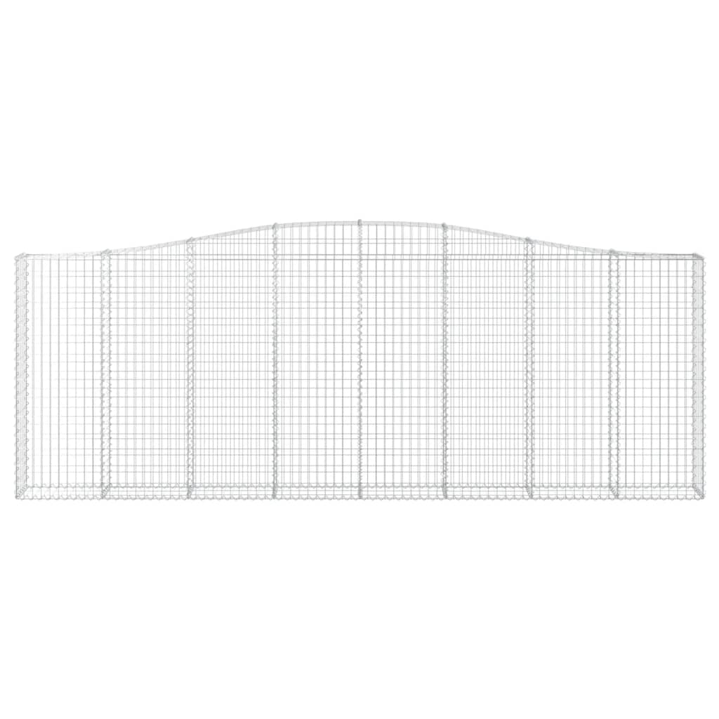 vidaXL Συρματοκιβώτια Τοξωτά 15 τεμ. 400x30x140/160 εκ. Γαλβαν. Ατσάλι