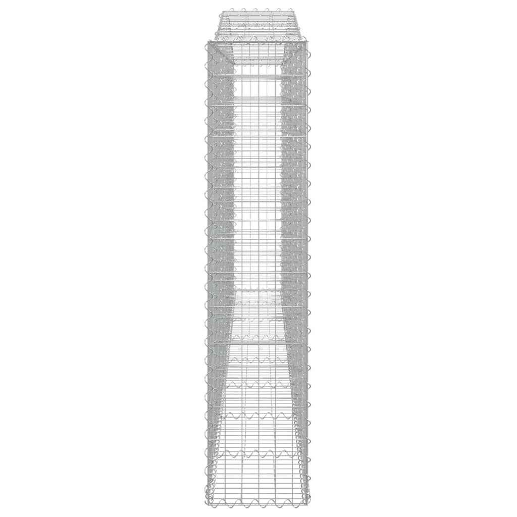 vidaXL Συρματοκιβώτια Τοξωτά 15 τεμ. 400x30x140/160 εκ. Γαλβαν. Ατσάλι