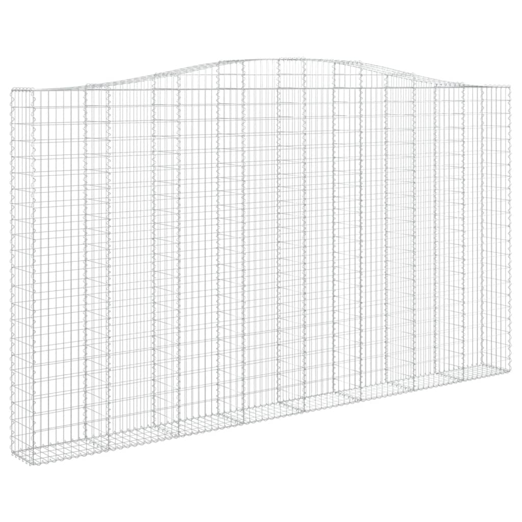 vidaXL Συρματοκιβώτια Τοξωτά 5 τεμ. 400x30x220/240 εκ. Γαλβαν. Ατσάλι