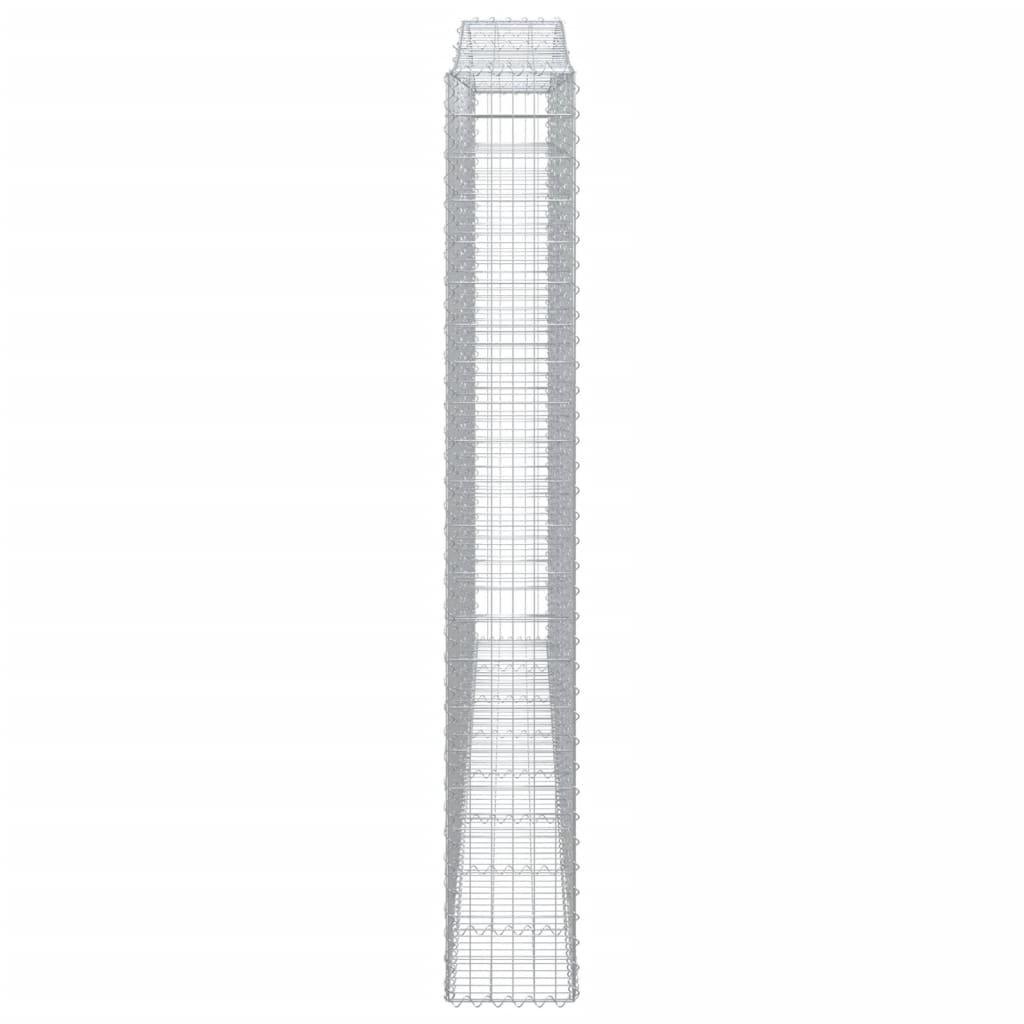 vidaXL Συρματοκιβώτια Τοξωτά 6 τεμ. 400x30x220/240 εκ. Γαλβαν. Ατσάλι