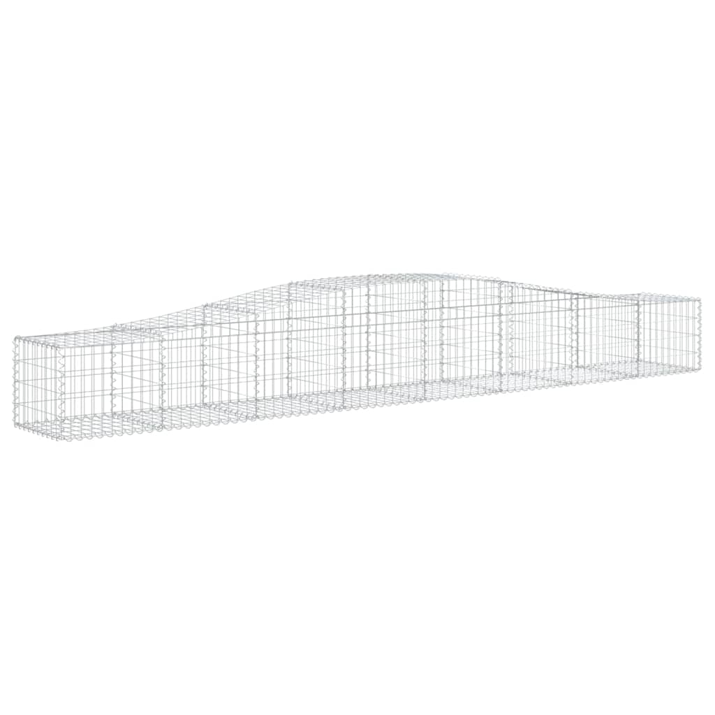 vidaXL Συρματοκιβώτια Τοξωτά 25 τεμ. 400x50x40/60 εκ. Γαλβαν. Ατσάλι