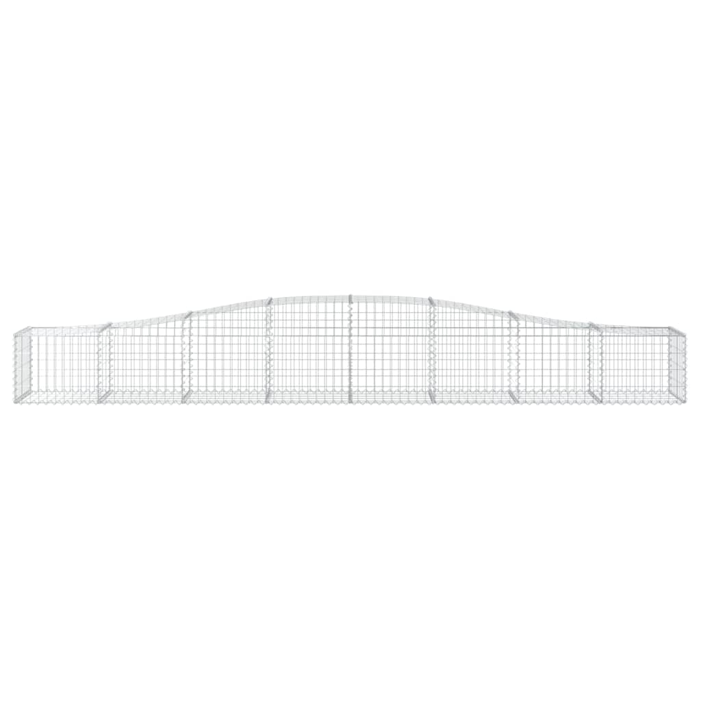 vidaXL Συρματοκιβώτια Τοξωτά 25 τεμ. 400x50x40/60 εκ. Γαλβαν. Ατσάλι