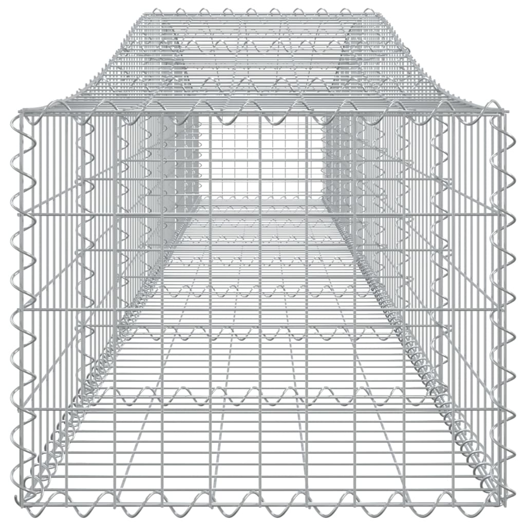 vidaXL Συρματοκιβώτια Τοξωτά 25 τεμ. 400x50x40/60 εκ. Γαλβαν. Ατσάλι