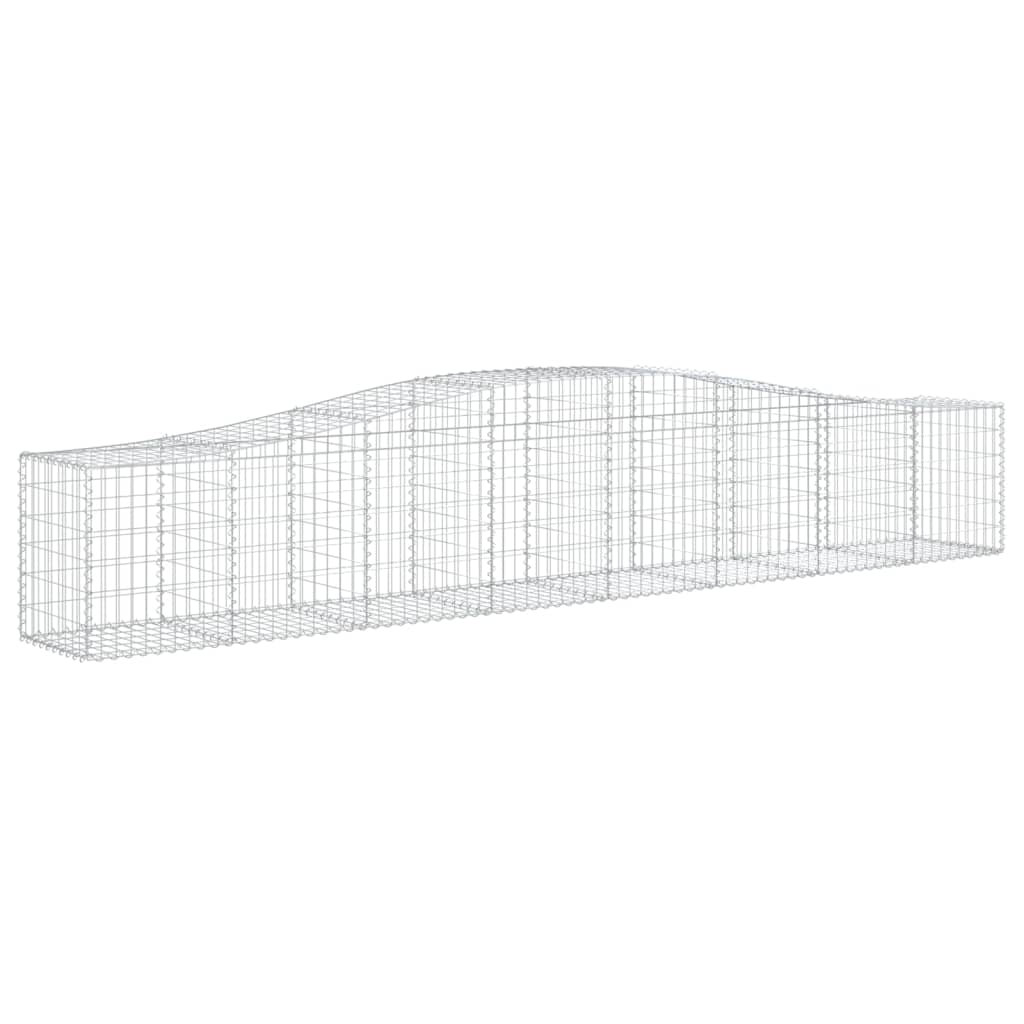 vidaXL Συρματοκιβώτια Τοξωτά 25 τεμ. 400x50x60/80 εκ. Γαλβαν. Ατσάλι
