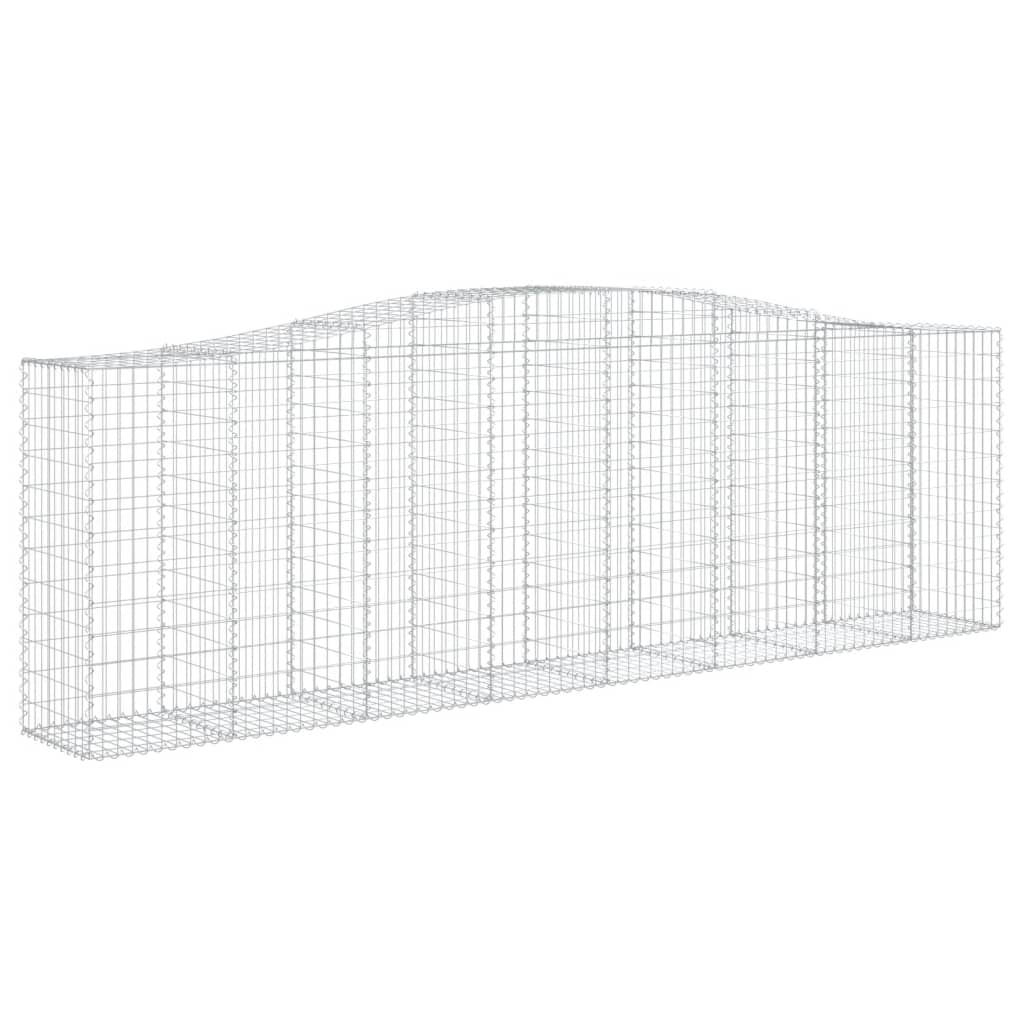 vidaXL Συρματοκιβώτια Τοξωτά 20 τεμ. 400x50x120/140 εκ. Γαλβαν. Ατσάλι