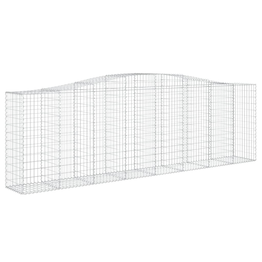 vidaXL Συρματοκιβώτια Τοξωτά 25 τεμ. 400x50x120/140 εκ. Γαλβαν. Ατσάλι