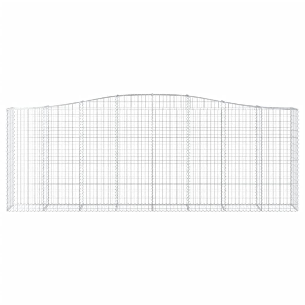 vidaXL Συρματοκιβώτια Τοξωτά 9 τεμ. 400x50x140/160 εκ. Γαλβαν. Ατσάλι