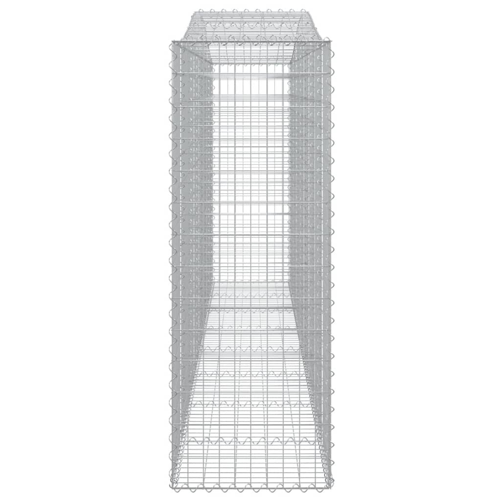 vidaXL Συρματοκιβώτια Τοξωτά 9 τεμ. 400x50x140/160 εκ. Γαλβαν. Ατσάλι