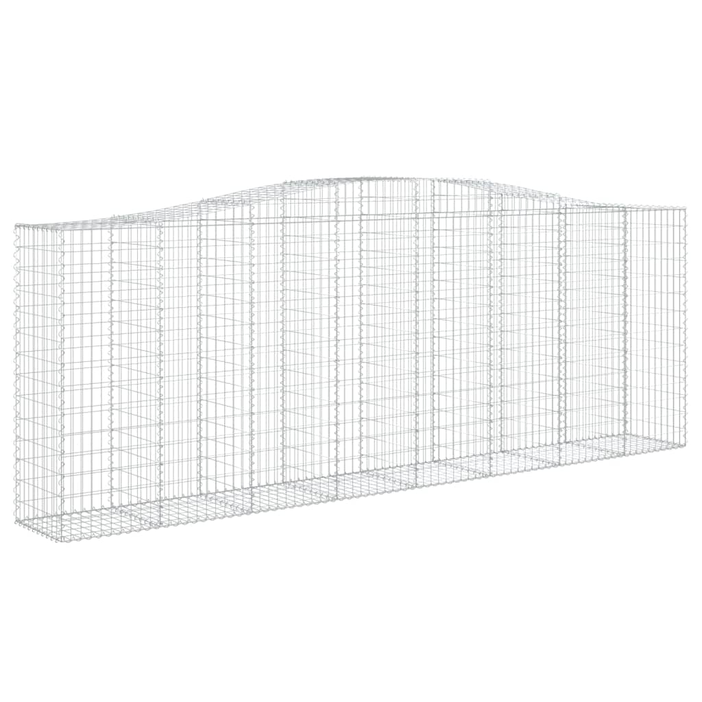 vidaXL Συρματοκιβώτια Τοξωτά 20 τεμ. 400x50x140/160 εκ. Γαλβαν. Ατσάλι