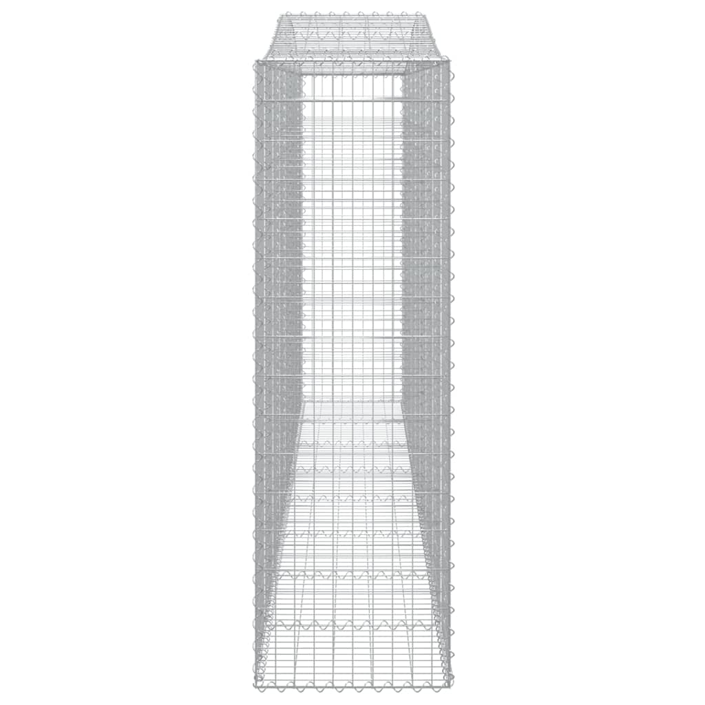 vidaXL Συρματοκιβώτια Τοξωτά 7 τεμ. 400x50x160/180 εκ. Γαλβαν. Ατσάλι