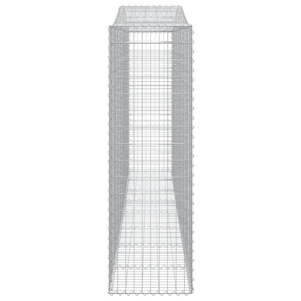 vidaXL Συρματοκιβώτια Τοξωτά 10 τεμ. 400x50x160/180 εκ. Γαλβαν. Ατσάλι