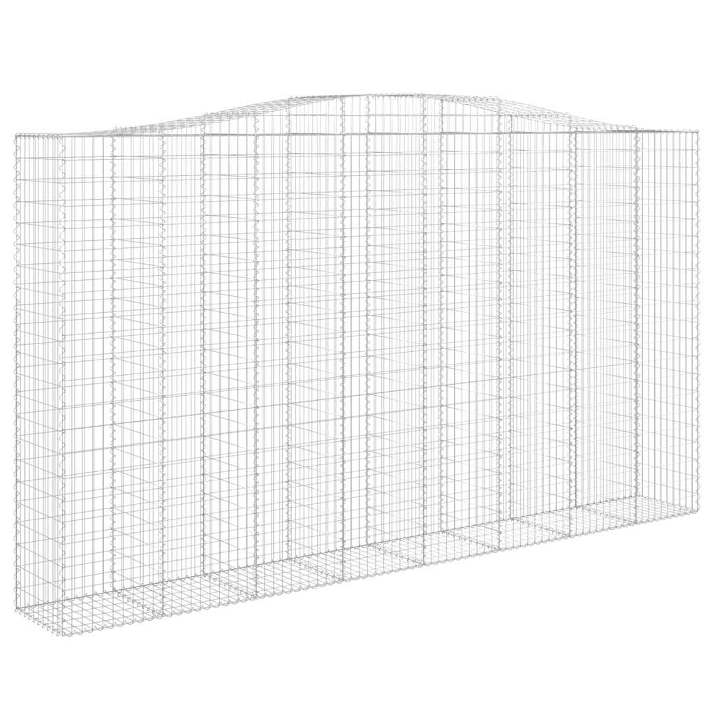 vidaXL Συρματοκιβώτια Τοξωτά 6 τεμ. 400x50x220/240 εκ. Γαλβαν. Ατσάλι