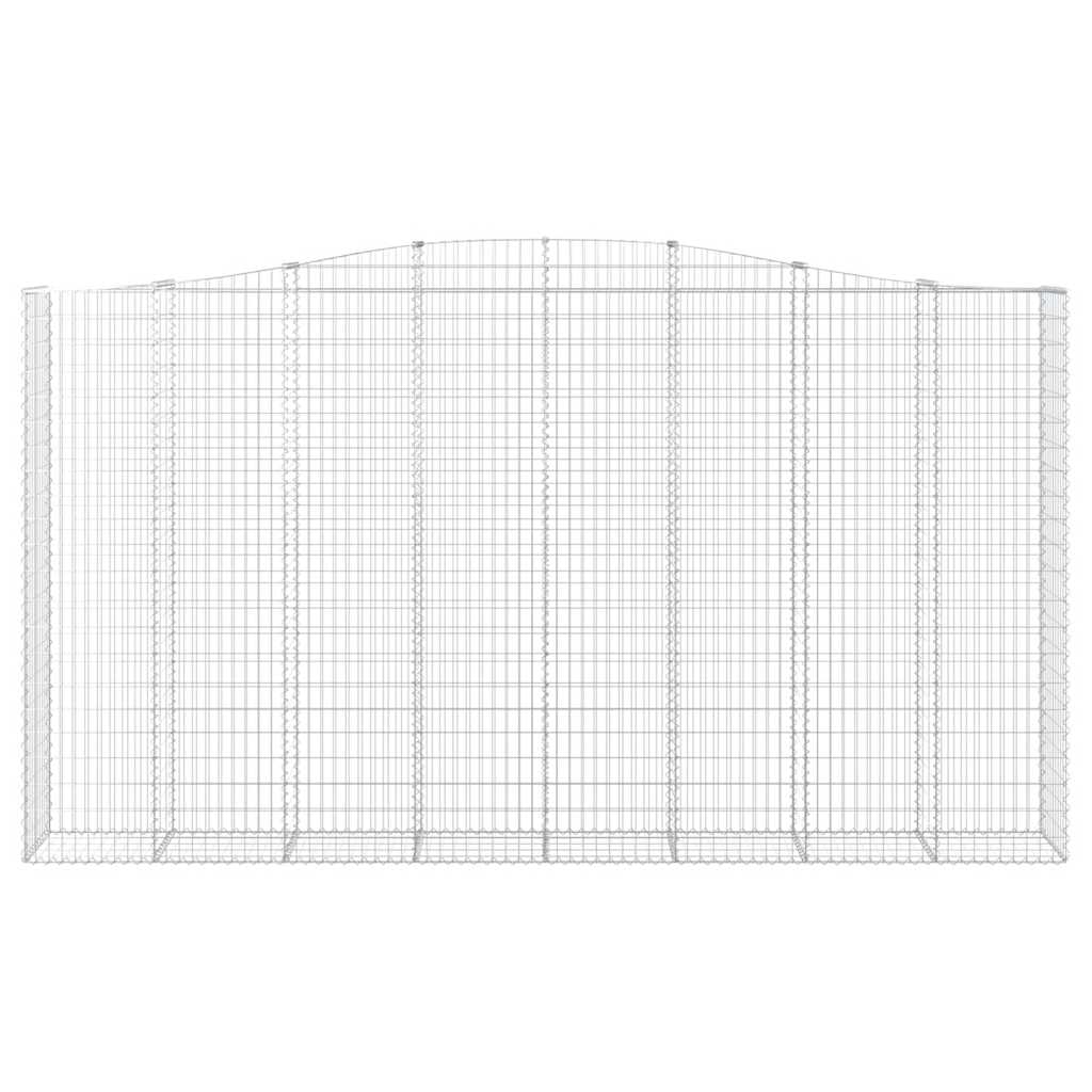 vidaXL Συρματοκιβώτια Τοξωτά 6 τεμ. 400x50x220/240 εκ. Γαλβαν. Ατσάλι