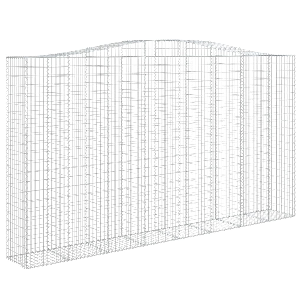 vidaXL Συρματοκιβώτια Τοξωτά 8 τεμ. 400x50x220/240 εκ. Γαλβαν. Σίδερο