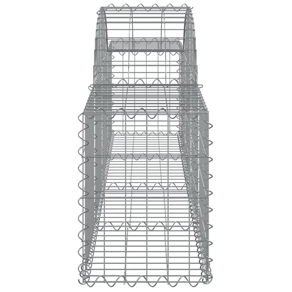 vidaXL Συρματοκιβώτια Τοξωτά 15 τεμ. 200x30x40/60 εκ. Γαλβαν. Ατσάλι