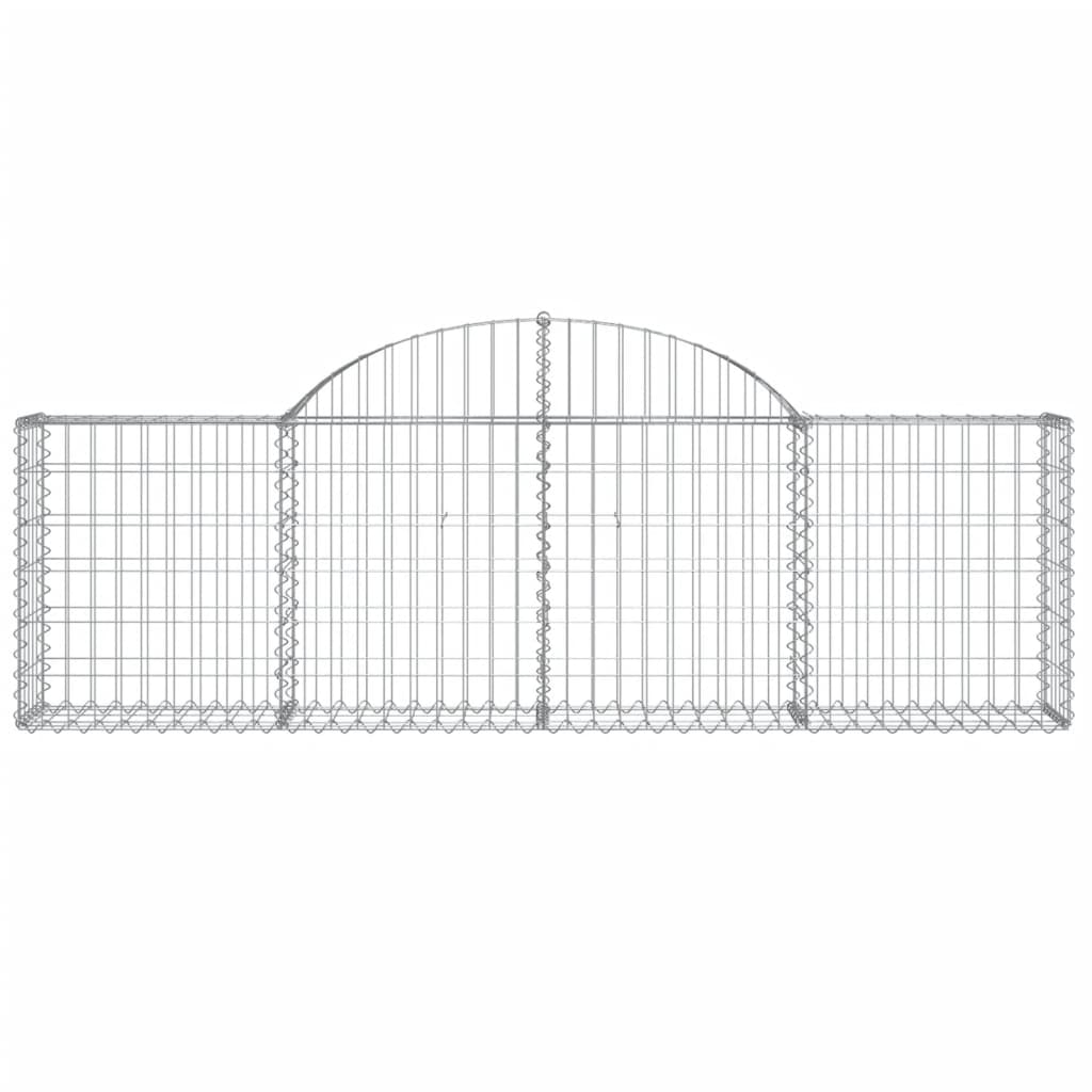 vidaXL Συρματοκιβώτια Τοξωτά 20 τεμ. 200x30x60/80 εκ. Γαλβαν. Ατσάλι