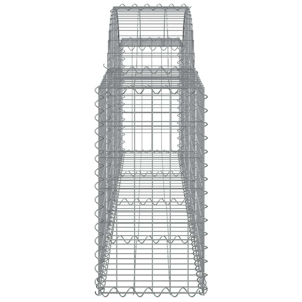 vidaXL Συρματοκιβώτια Τοξωτά 20 τεμ. 200x30x60/80 εκ. Γαλβαν. Ατσάλι