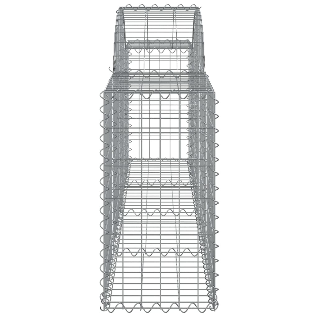 vidaXL Συρματοκιβώτια Τοξωτά 30 τεμ. 200x30x60/80 εκ. Γαλβαν. Ατσάλι