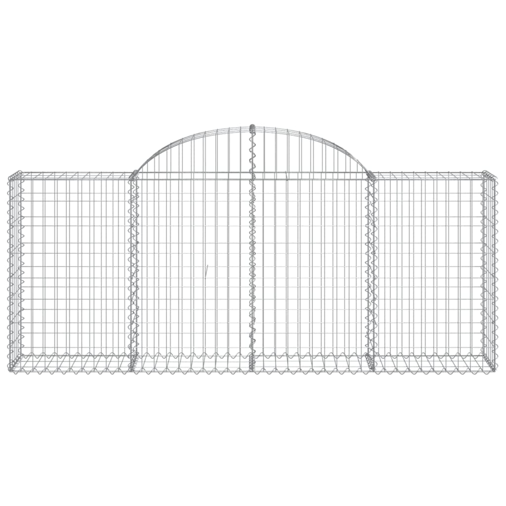 vidaXL Συρματοκιβώτια Τοξωτά 40 τεμ. 200x30x80/100 εκ. Γαλβαν. Ατσάλι