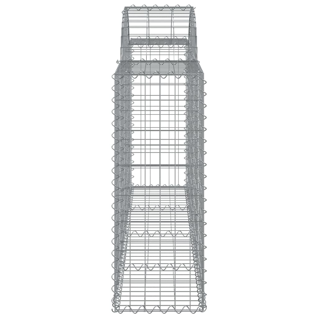 vidaXL Συρματοκιβώτια Τοξωτά 40 τεμ. 200x30x80/100 εκ. Γαλβαν. Ατσάλι