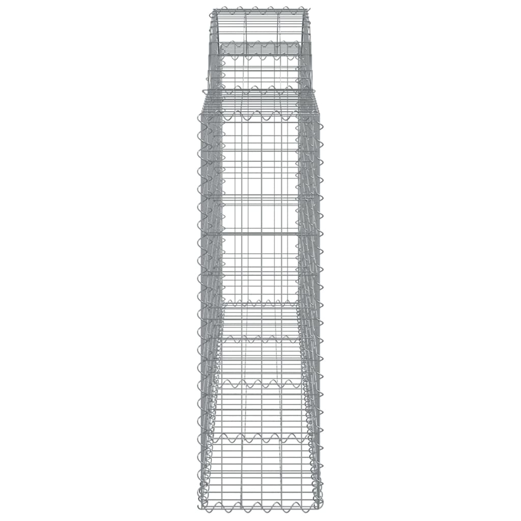 vidaXL Συρματοκιβώτια Τοξωτά 13 τεμ. 200x30x100/120 εκ. Γαλβαν. Ατσάλι