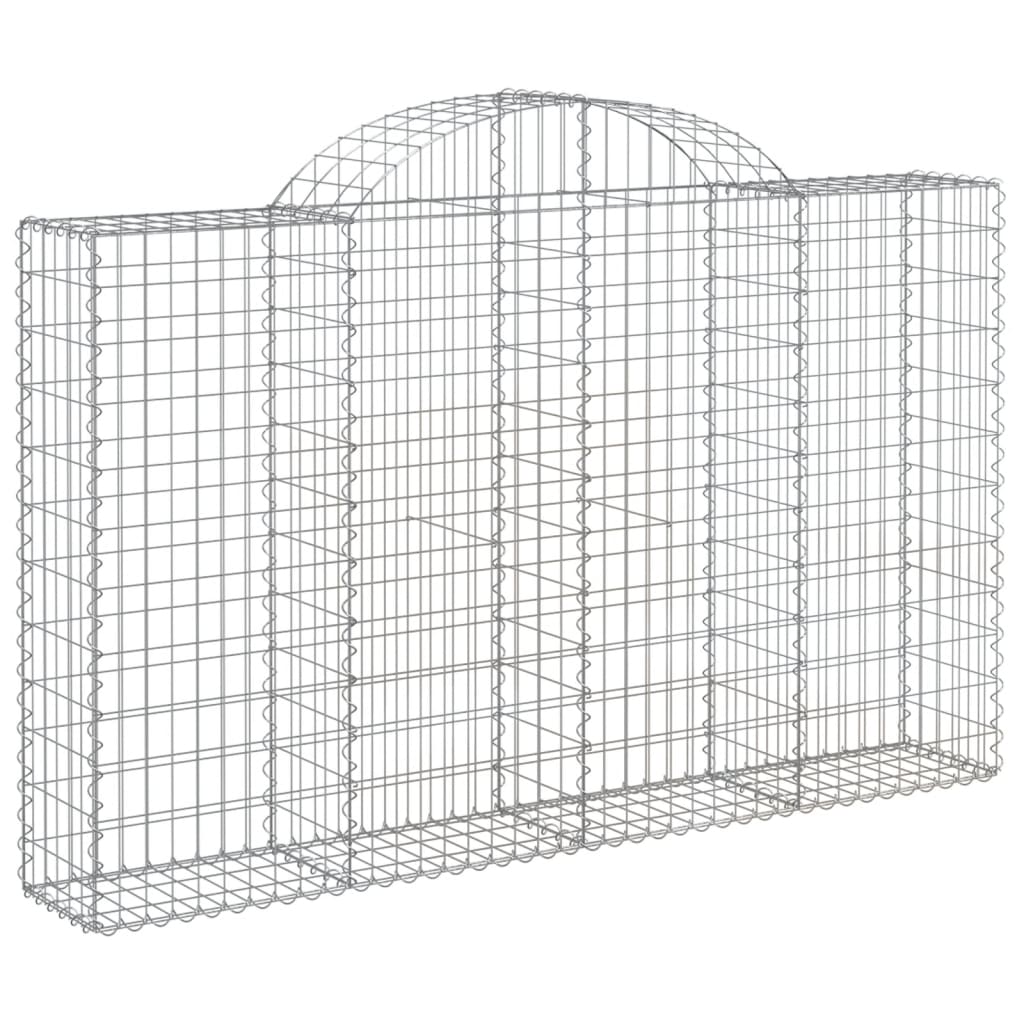 vidaXL Συρματοκιβώτια Τοξωτά 20 τεμ. 200x30x120/140 εκ. Γαλβαν. Ατσάλι