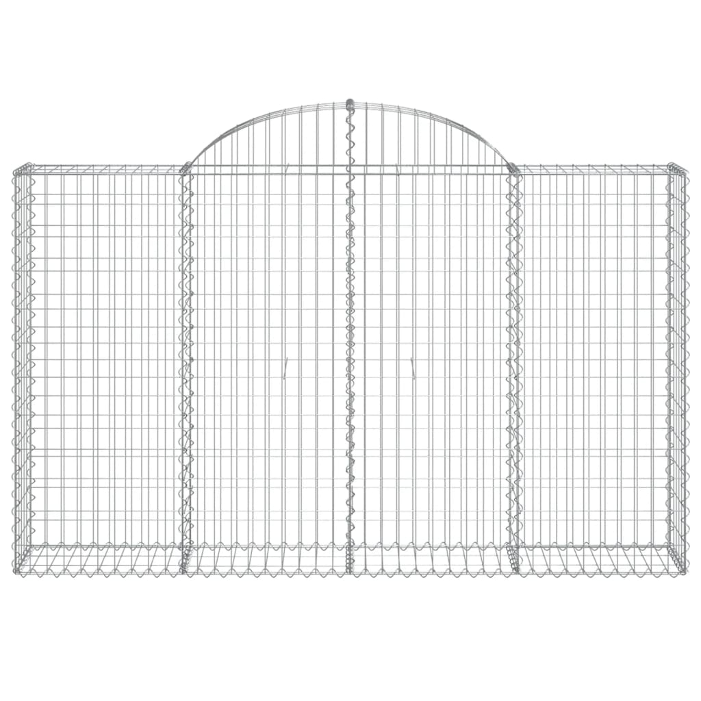 vidaXL Συρματοκιβώτια Τοξωτά 20 τεμ. 200x30x120/140 εκ. Γαλβαν. Ατσάλι