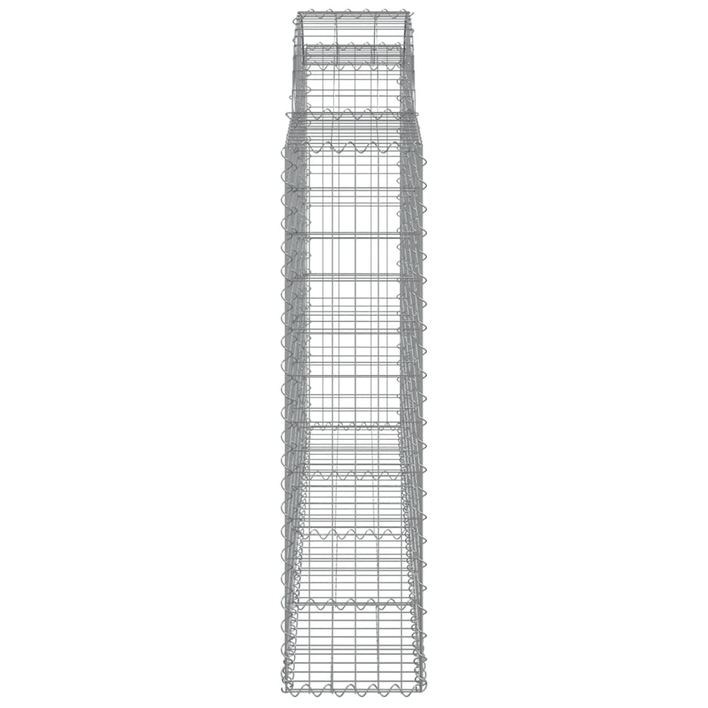 vidaXL Συρματοκιβώτια Τοξωτά 20 τεμ. 200x30x120/140 εκ. Γαλβαν. Ατσάλι